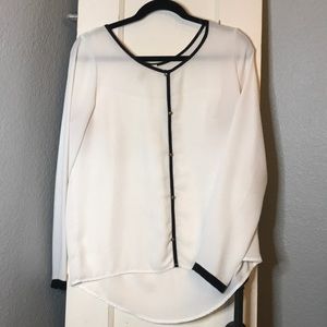 White sheer blouse